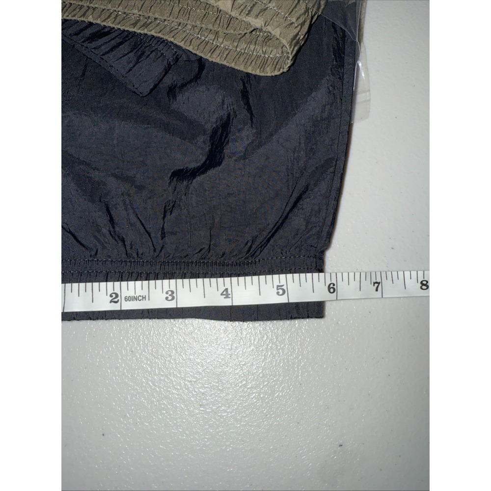 Reebok Train Woven Track Pants Mens Sz M Elastic Waist Ankle Green Black Bottoms - Picture 8 of 8